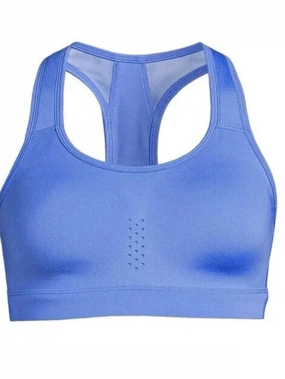 Avia Perforated Racerback Sports Bra in Blue